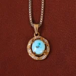 گردنبند فیروزه زنانه کد 32962