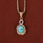 گردنبند فیروزه زنانه کد 32976