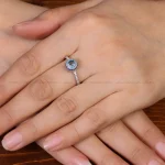 انگشتر نقره زنانه کد 32907