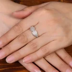 انگشتر نقره زنانه طرح بال فرشته کد 32918