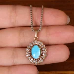 گردنبند فیروزه زنانه کد 32952