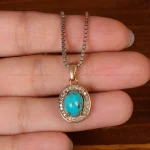 گردنبند فیروزه زنانه کد 32953