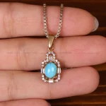 گردنبند فیروزه زنانه کد 32970