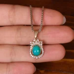 گردنبند فیروزه زنانه کد 32981