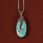 گردنبند فیروزه زنانه کد 33099