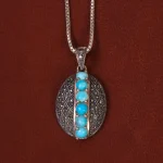 گردنبند فیروزه زنانه کد 33108