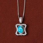 گردنبند فیروزه زنانه کد 33147