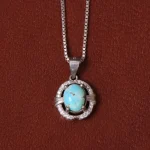 گردنبند فیروزه زنانه کد 33150