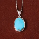 گردنبند فیروزه زنانه کد 33163