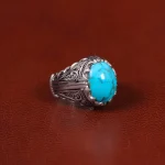 انگشتر فیروزه شجری مردانه کد 33322