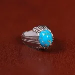 انگشتر فیروزه شجری مردانه کد 33349