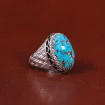 انگشتر فیروزه شجری مردانه کد 33388