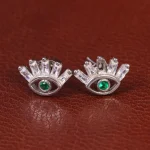 گوشواره طرح زمرد زنانه کد 33440