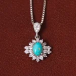 گردنبند فیروزه زنانه کد 33464