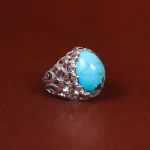 انگشتر فیروزه شجری مردانه کد 33608