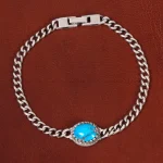 دستبند فیروزه مردانه کد 33652