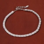 دستبند نقره زنانه کد 33663