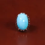 انگشتر فیروزه عجمی مردانه کد 33287
