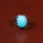انگشتر فیروزه عجمی مردانه کد 33316