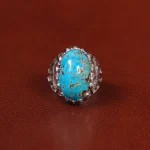 انگشتر فیروزه شجری مردانه کد 33324