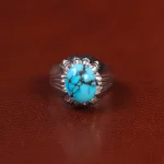 انگشتر فیروزه شجری مردانه کد 33347