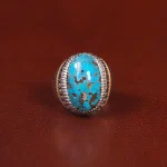 انگشتر فیروزه شجری مردانه کد 33396