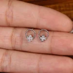 گوشواره نقره زنانه کد 33430