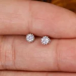 گوشواره نقره زنانه کد 33436