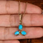گردنبند فیروزه زنانه کد 33476