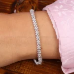 دستبند نقره زنانه کد 33663