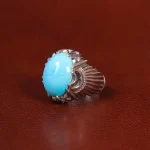 انگشتر فیروزه عجمی مردانه کد 33298