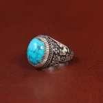 انگشتر فیروزه شجری مردانه کد 33623