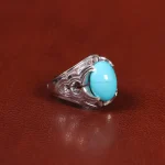 انگشتر فیروزه عجمی مردانه کد 33918
