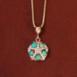 گردنبند فیروزه زنانه کد 34034