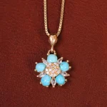 گردنبند فیروزه زنانه کد34040
