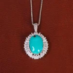 گردنبند فیروزه زنانه کد 34193