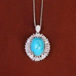گردنبند فیروزه زنانه کد 34206