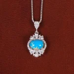 گردنبند فیروزه زنانه کد 34219