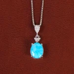 گردنبند فیروزه زنانه کد 34228