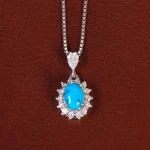 گردنبند فیروزه زنانه کد 34230