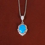 گردنبند فیروزه زنانه کد 34231