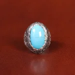 انگشتر فیروزه عجمی مردانه کد 33885