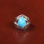 انگشتر فیروزه عجمی مردانه کد 33889