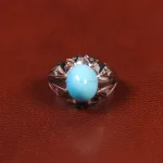 انگشتر فیروزه عجمی مردانه کد 33911