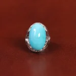 انگشتر فیروزه عجمی مردانه کد 33920