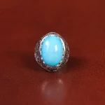 انگشتر فیروزه عجمی مردانه کد 33921