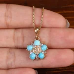 گردنبند فیروزه زنانه کد34040