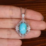 گردنبند فیروزه زنانه کد 34200