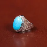 انگشتر فیروزه عجمی مردانه کد 33891