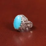 انگشتر فیروزه عجمی مردانه کد 33906